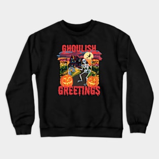 Halloween Spooky Greetings Crewneck Sweatshirt